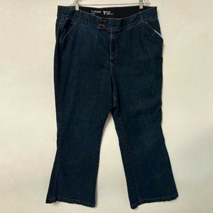 Lane Bryant High Rise Flare Jeans Tighter Tummy Technology Denim Plus Size 24